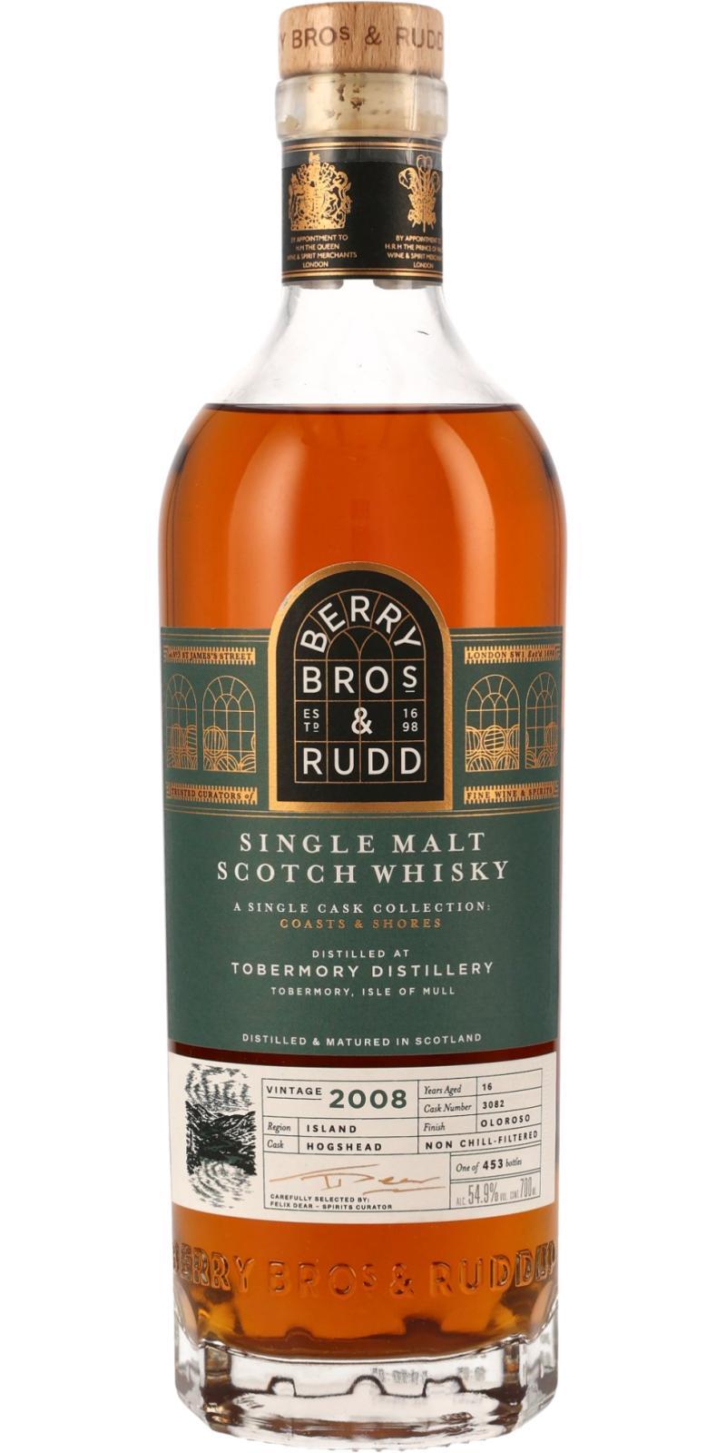 Tobermory 2008 BR  A Single Cask Collection: Coasts & Shores