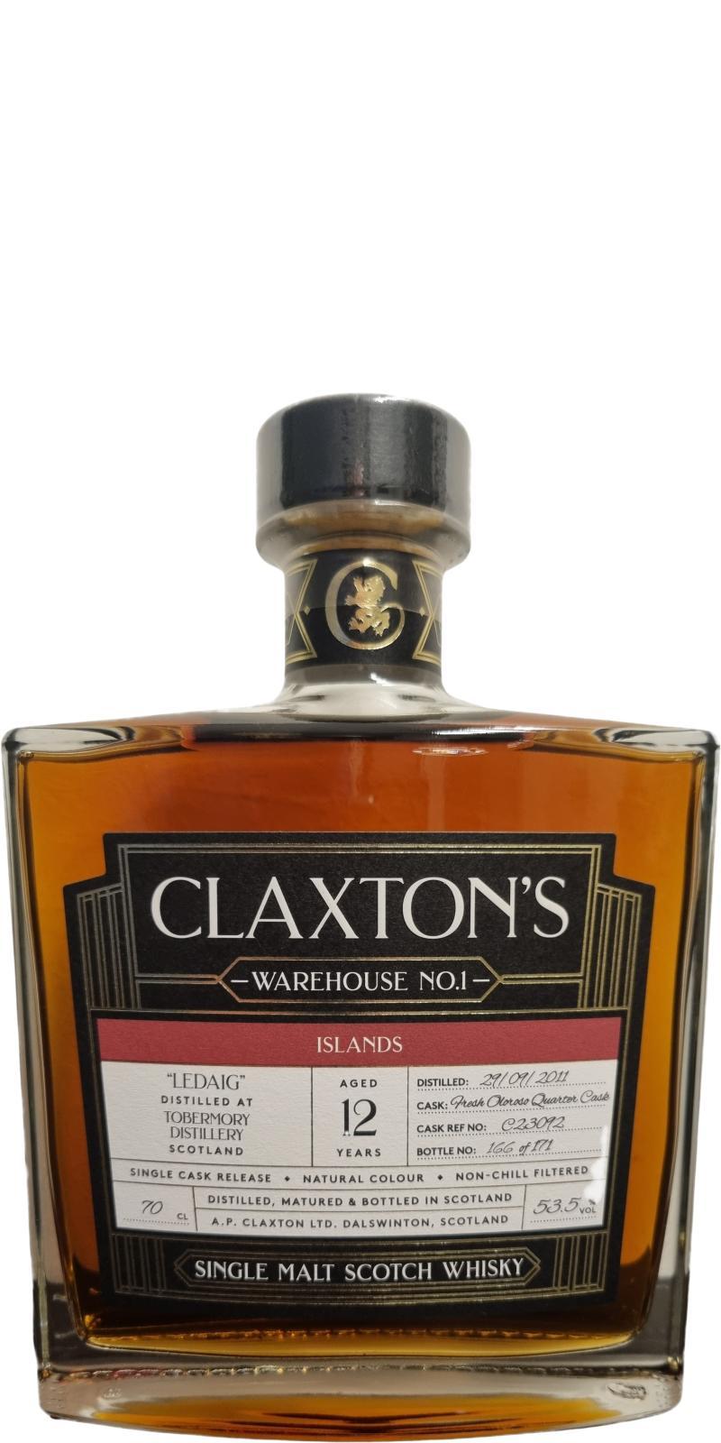 Ledaig 2011 Cl  Warehouse No. 1