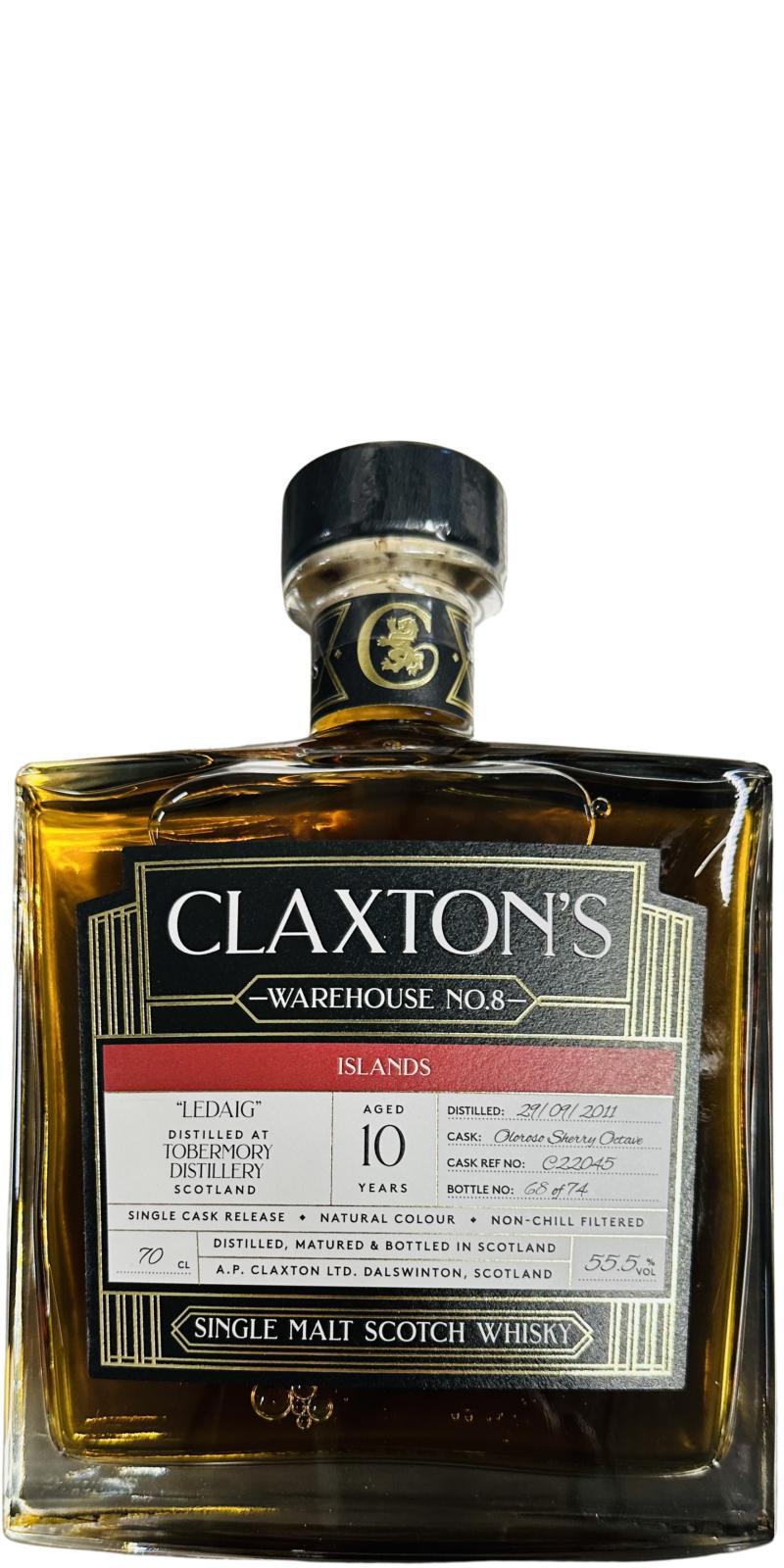 Ledaig 2011 Cl  Warehouse No. 8