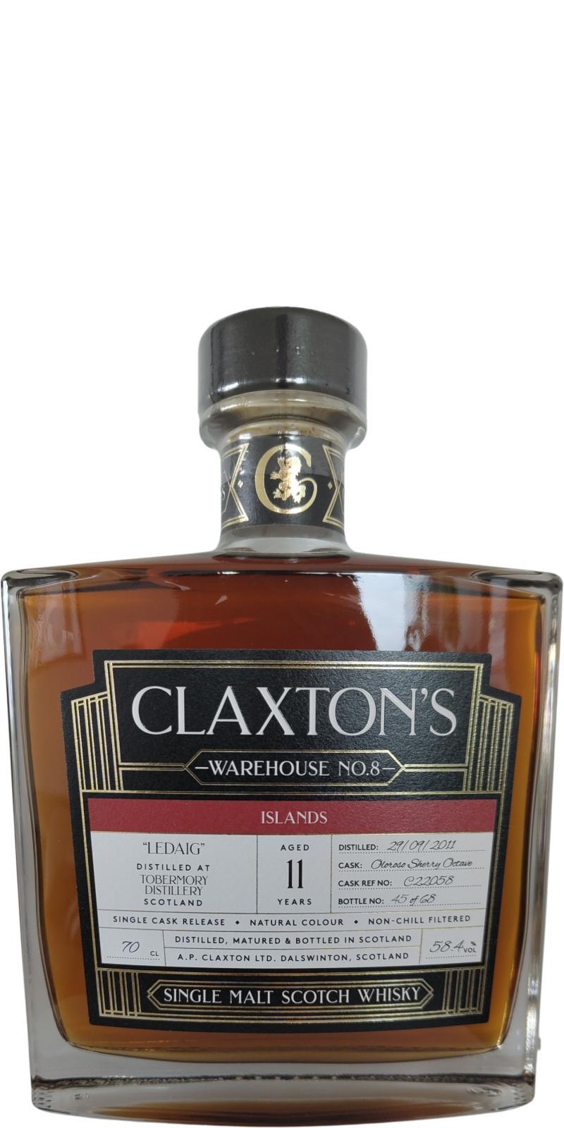 Ledaig 2011 Cl  Warehouse No. 8