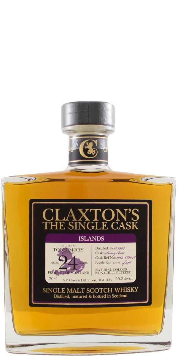 Tobermory 1994 Cl  The Single Cask