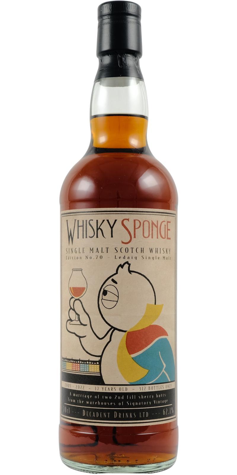 Ledaig 2005 DeDr  Whisky Sponge