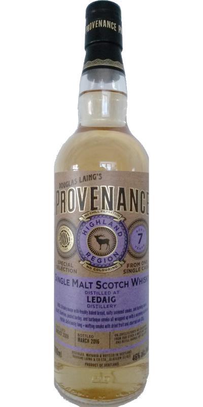 Ledaig 2007 DL  Provenance