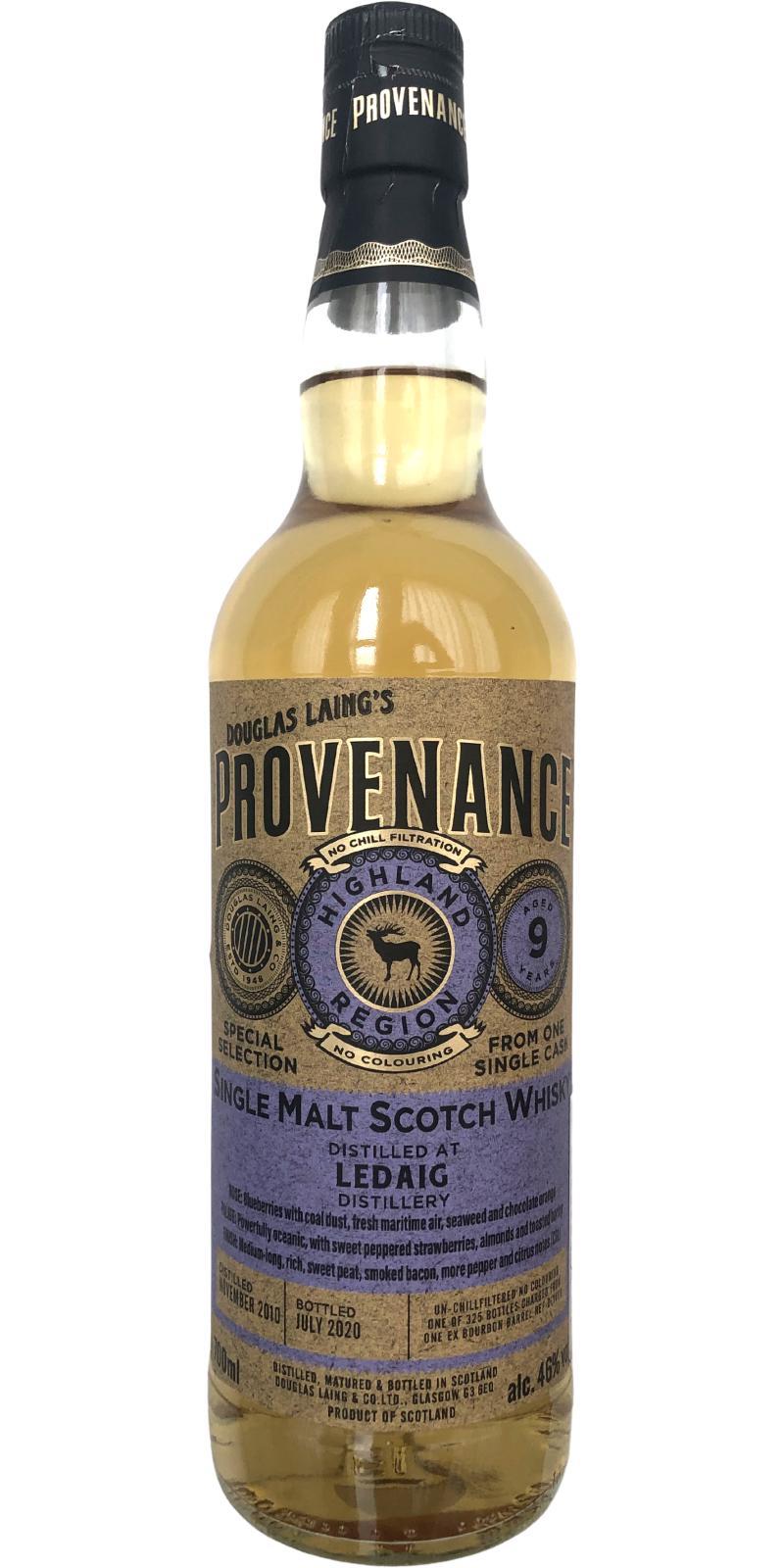 Ledaig 2010 DL  Provenance