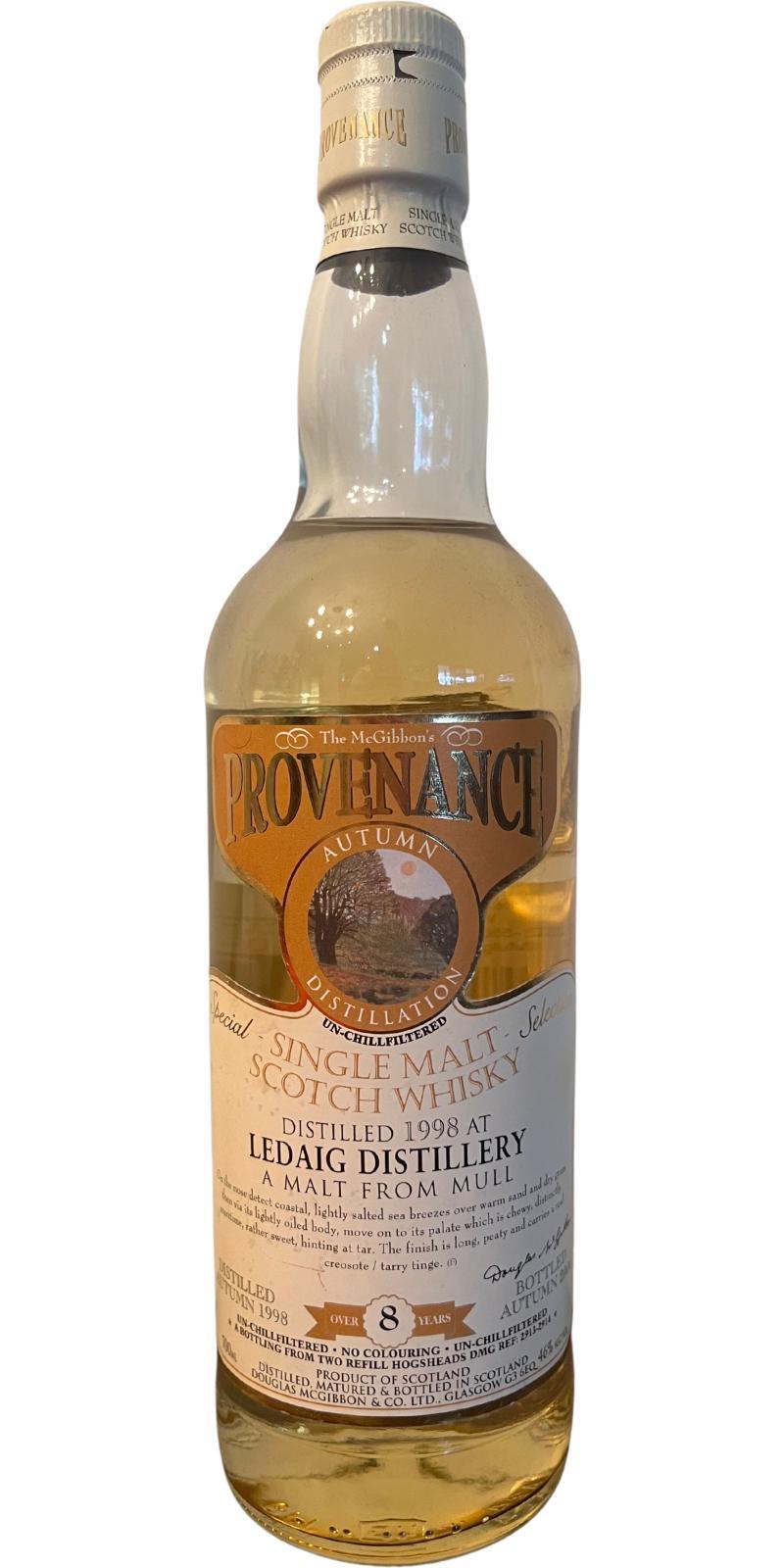 Ledaig 1998 McG  McGibbon's Provenance