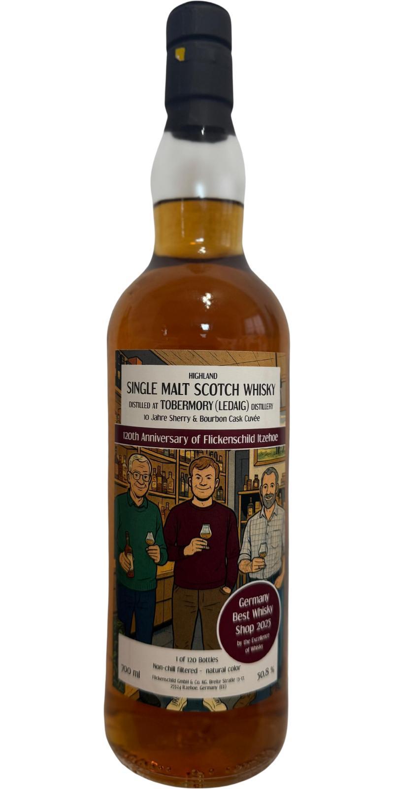 Ledaig 10-year-old Fs  120 years Flickenschild