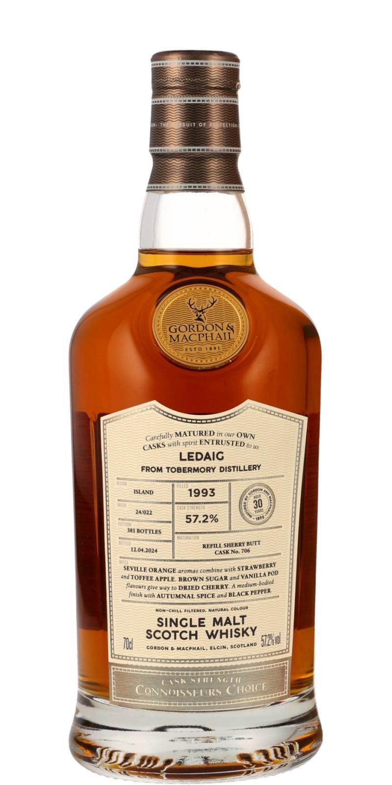 Ledaig 1993 GM  Connoisseurs Choice - Cask Strength