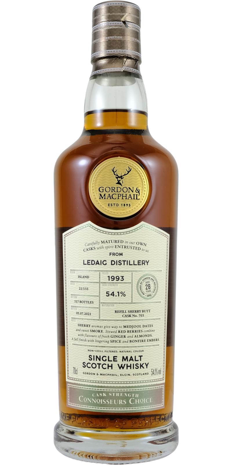 Ledaig 1993 GM  Connoisseurs Choice - Cask Strength