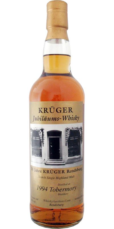 Tobermory 1994 KW  Jubiläums-Whisky - 50 Jahre Krüger Rendsburg