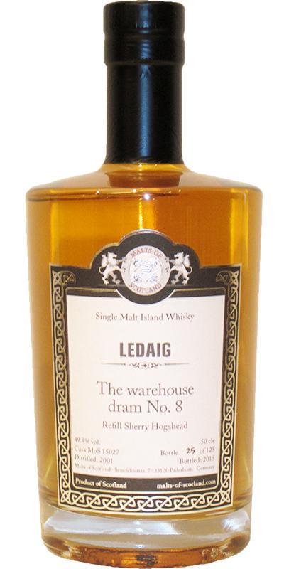 Ledaig 2001 MoS  The warehouse dram No. 8
