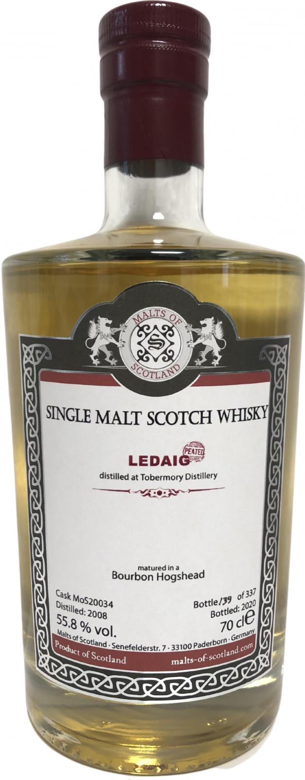 Ledaig 2008 MoS