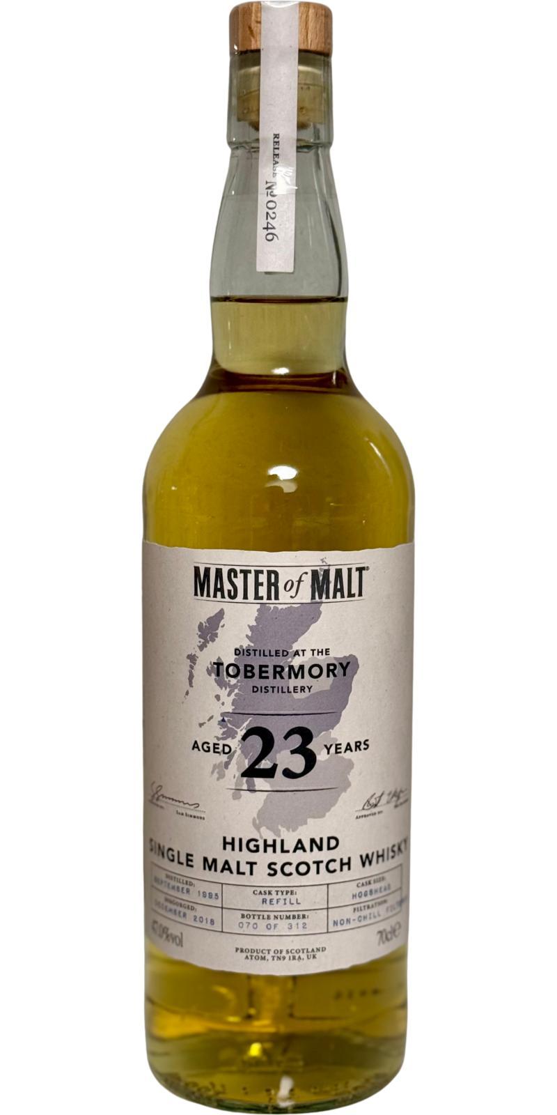 Tobermory 1995 MoM  Master of Malt Collection
