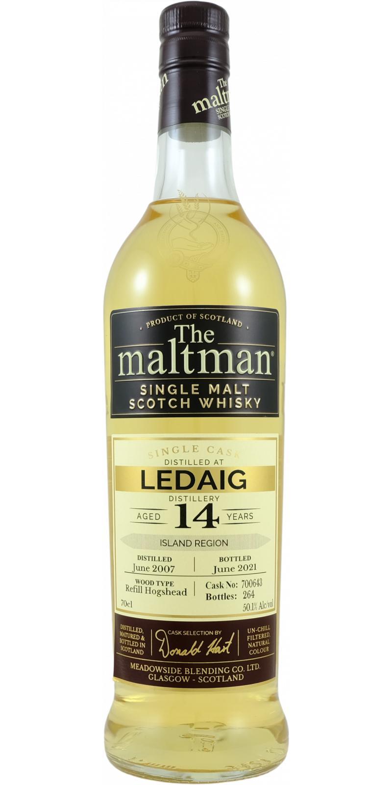 Ledaig 2007 MBl  The Maltman