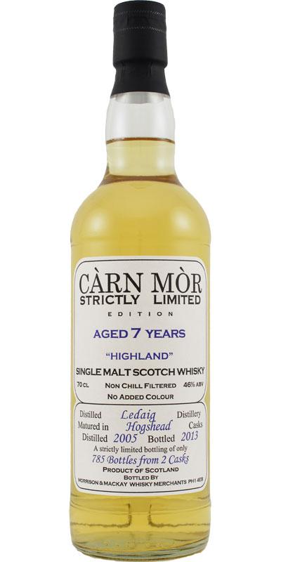 Ledaig 2005 MMcK  Càrn Mòr - Strictly Limited Edition