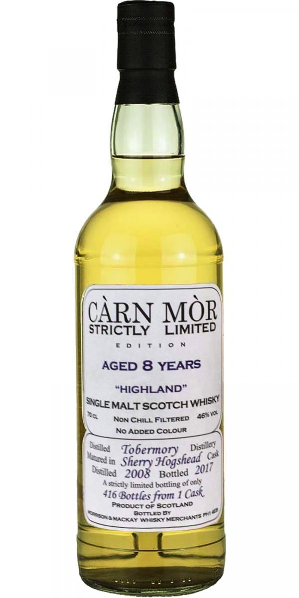 Tobermory 2008 MMcK  Càrn Mòr - Strictly Limited Edition