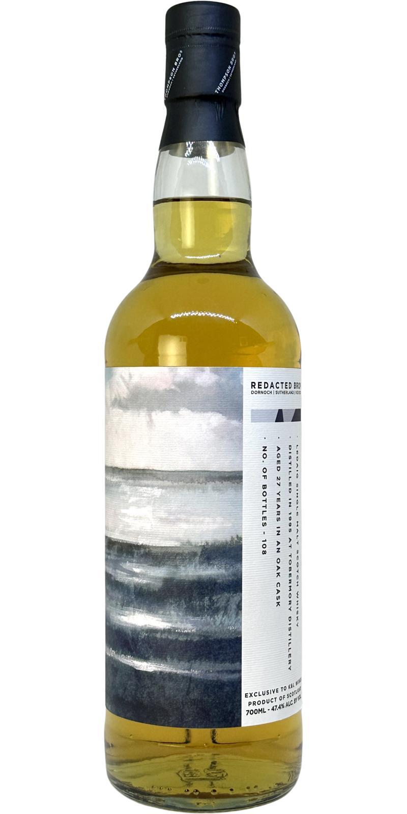 Ledaig 1995 PST  Redacted Bros.