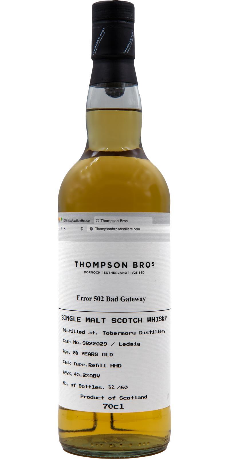 Ledaig 1995 PST  Error 502 Bad Gateway