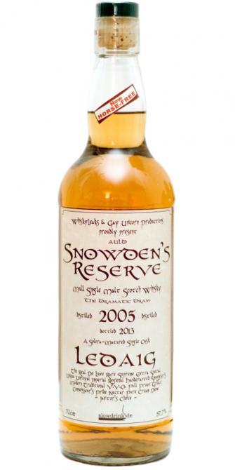 Ledaig 2005 RW&W  Snowden's Reserve - The Dramatic Dram