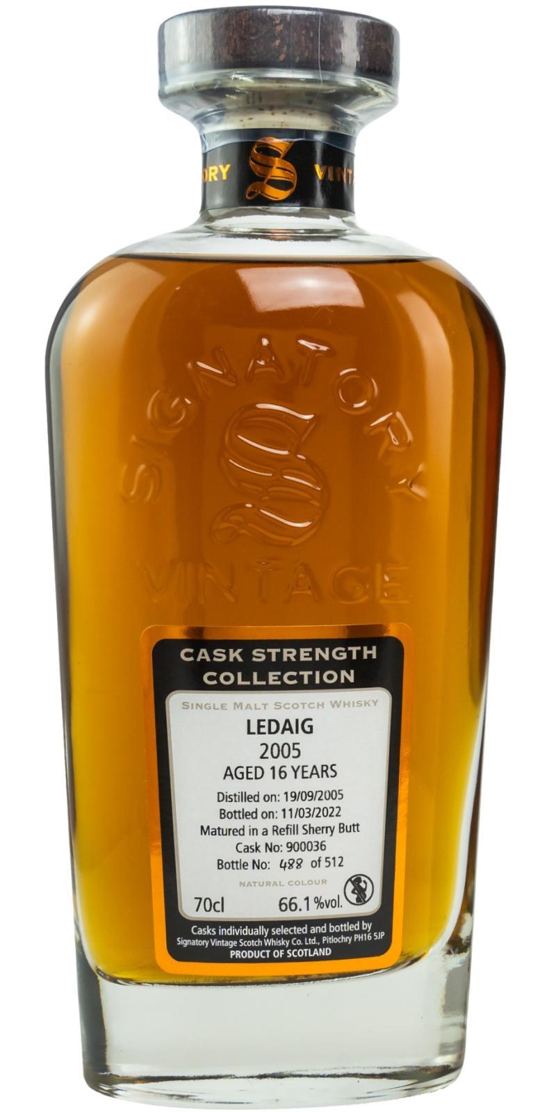 Ledaig 2005 SV  Cask Strength Collection