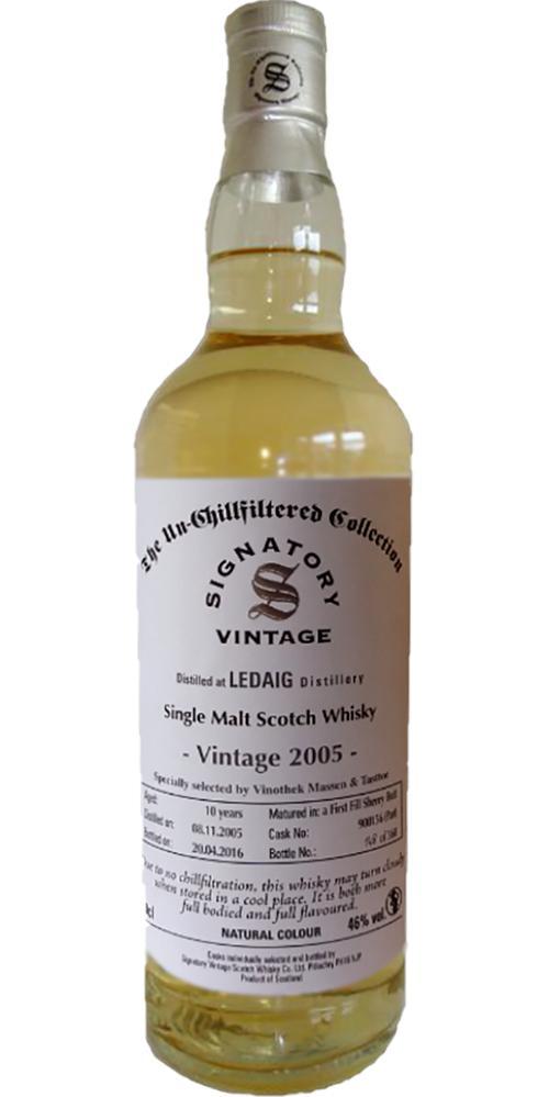 Ledaig 2005 SV  The Un-Chillfiltered Collection