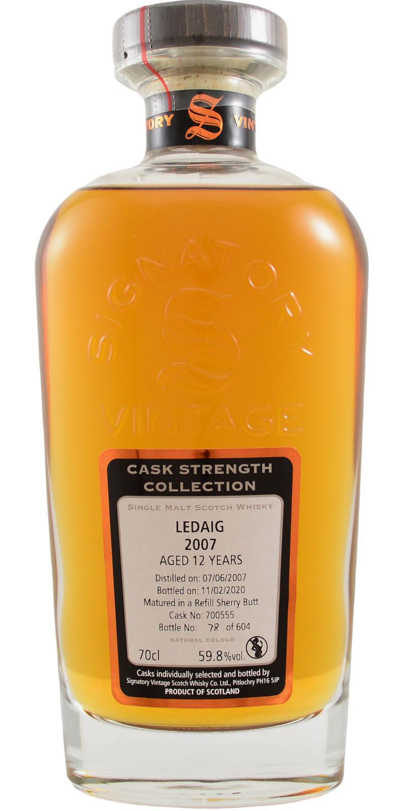 Ledaig 2007 SV  Cask Strength Collection