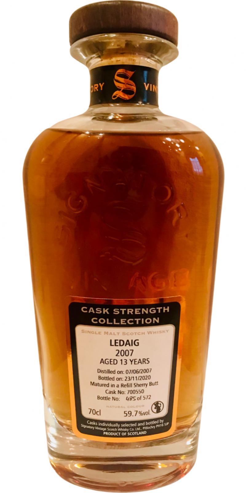 Ledaig 2007 SV  Cask Strength Collection