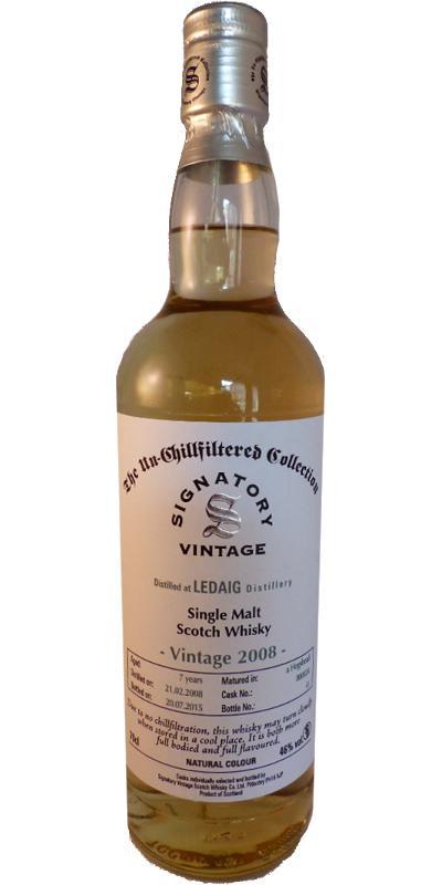 Ledaig 2008 SV  The Un-Chillfiltered Collection