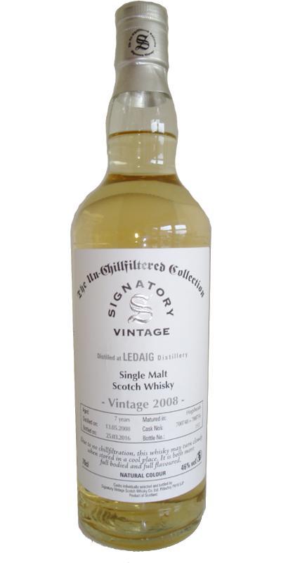 Ledaig 2008 SV  The Un-Chillfiltered Collection