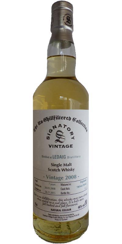Ledaig 2008 SV  The Un-Chillfiltered Collection