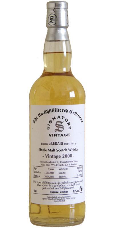 Ledaig 2008 SV  The Un-Chillfiltered Collection