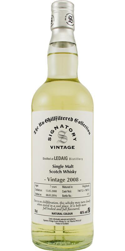 Ledaig 2008 SV  The Un-Chillfiltered Collection