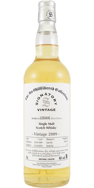 Ledaig 2009 SV  The Un-Chillfiltered Collection