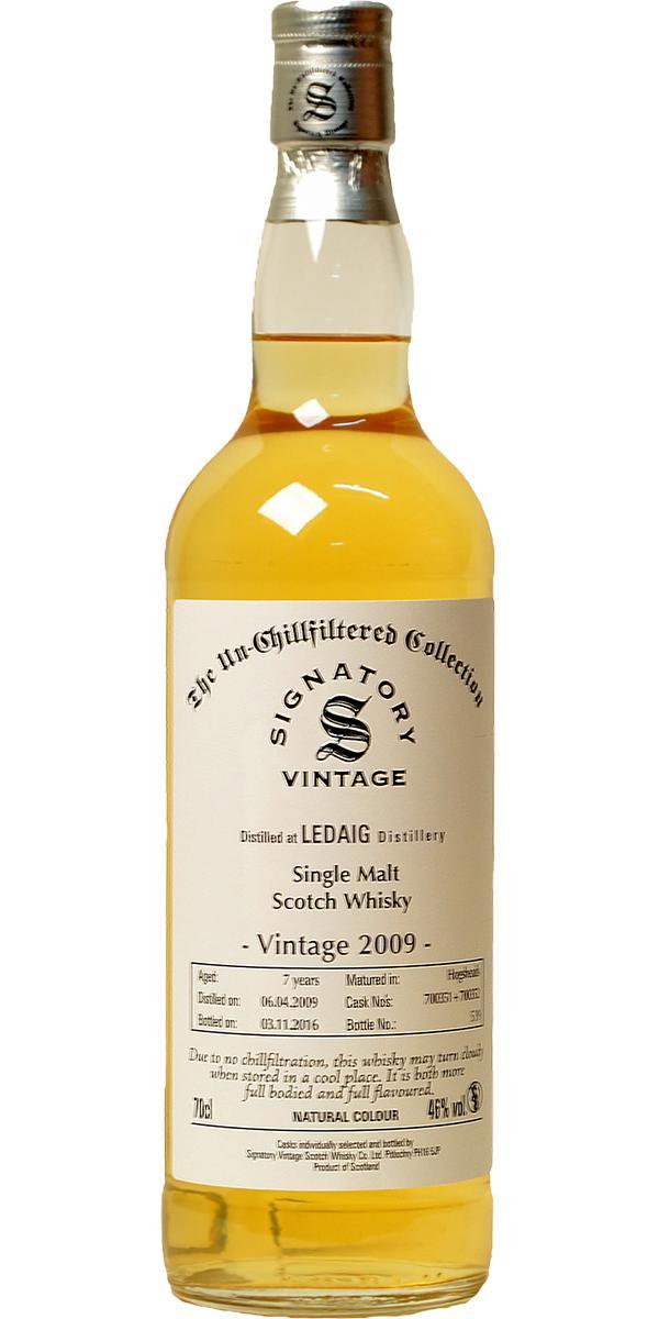 Ledaig 2009 SV  The Un-Chillfiltered Collection