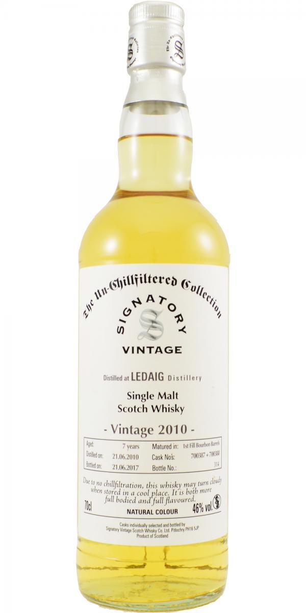 Ledaig 2010 SV  The Un-Chillfiltered Collection