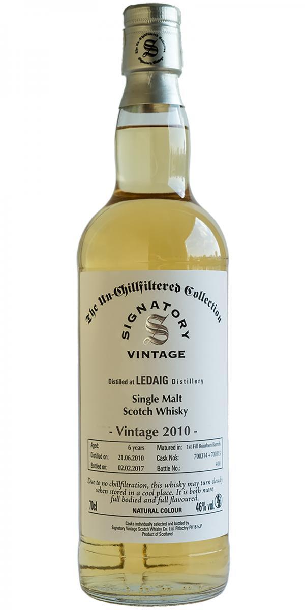 Ledaig 2010 SV  The Un-Chillfiltered Collection