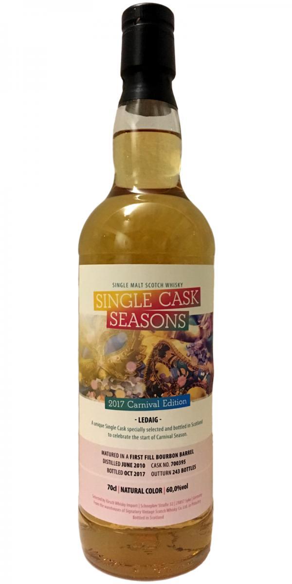 Ledaig 2010 SV  Single Cask Seasons - 2017 Carnival Edition