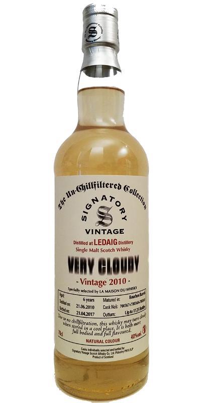 Ledaig 2010 SV  The Un-Chillfiltered Collection - Very Cloudy