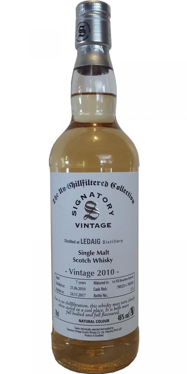Ledaig 2010 SV  The Un-Chillfiltered Collection