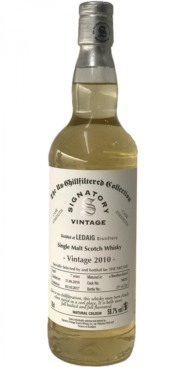 Ledaig 2010 SV  The Un-Chillfiltered Collection - Cask Strength