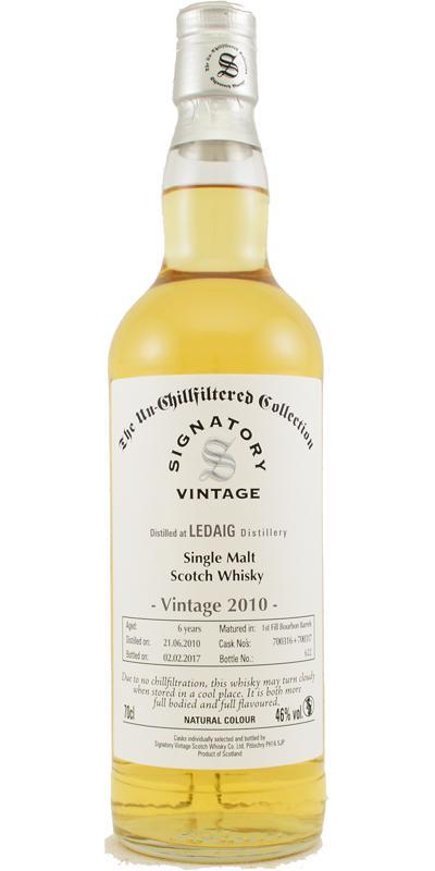 Ledaig 2010 SV  The Un-Chillfiltered Collection