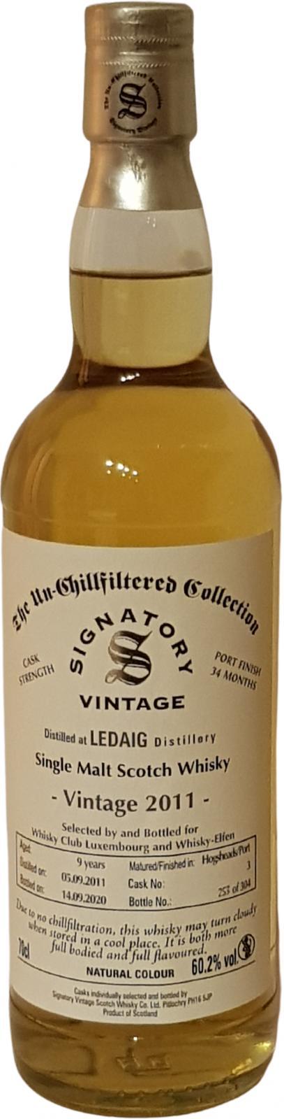 Ledaig 2011 SV  The Un-Chillfiltered Collection