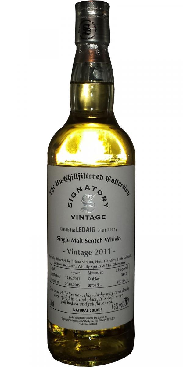 Ledaig 2011 SV  The Un-Chillfiltered Collection