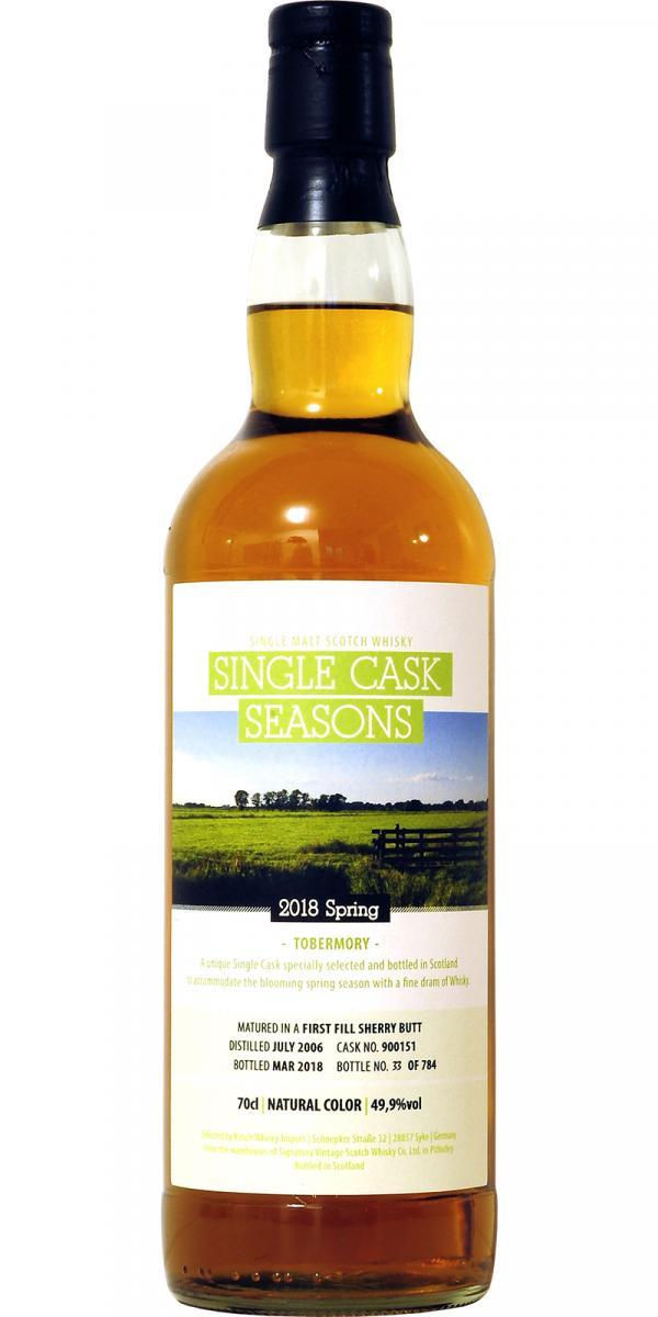 Tobermory 2006 SV  Single Cask Seasons - Spring 2018