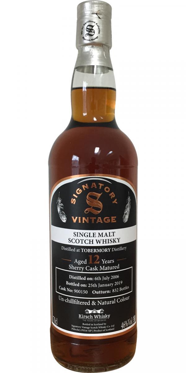 Tobermory 2006 SV  Natural Colour | Un-chillfiltered