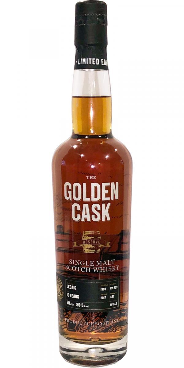Ledaig 1998 HMcD  The Golden Cask - Reserve