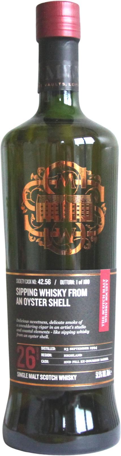 Tobermory 1994 SMWS 42.56  Sipping whisky from an oyster shell