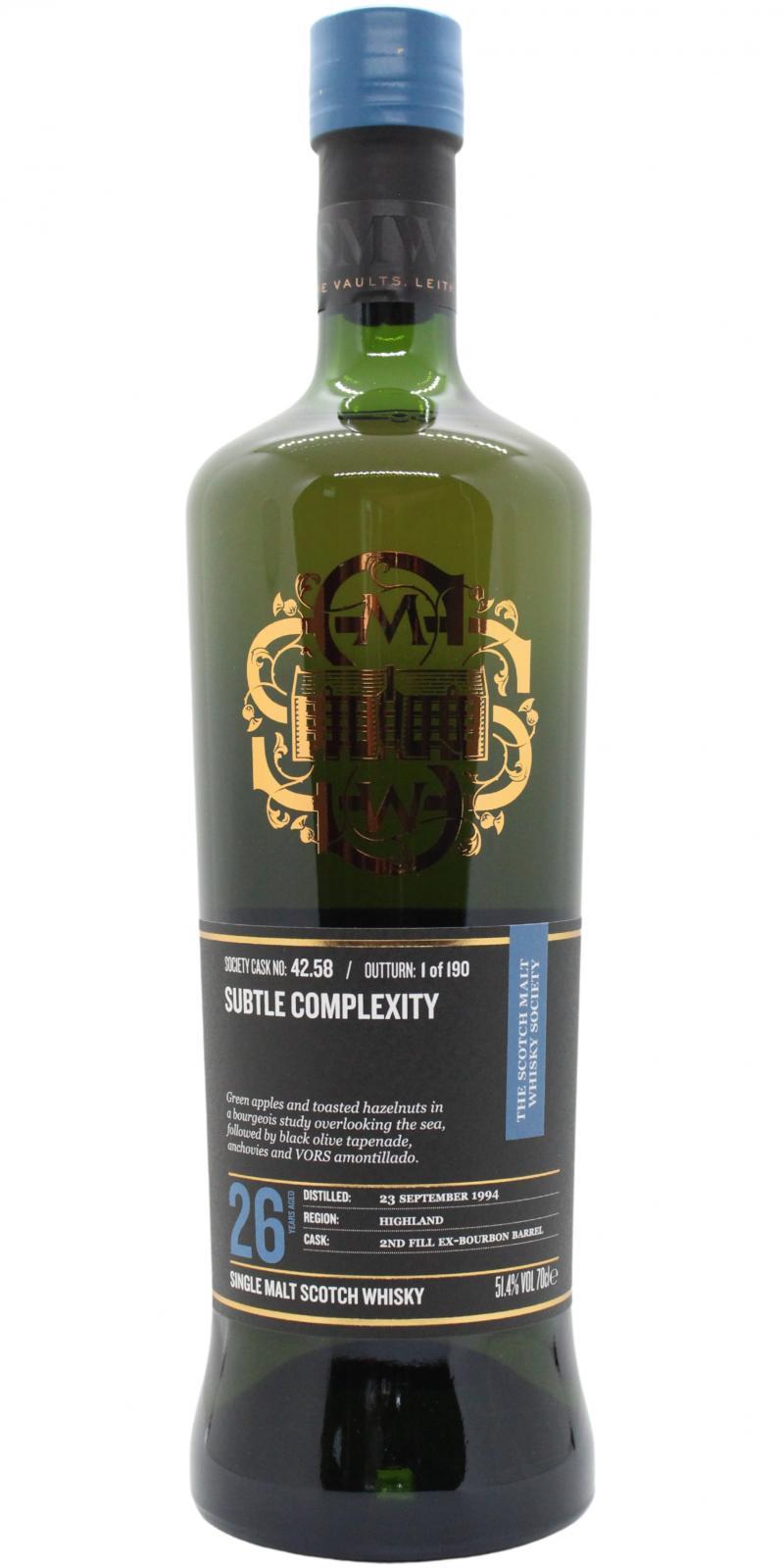 Tobermory 1994 SMWS 42.58  Subtle complexity