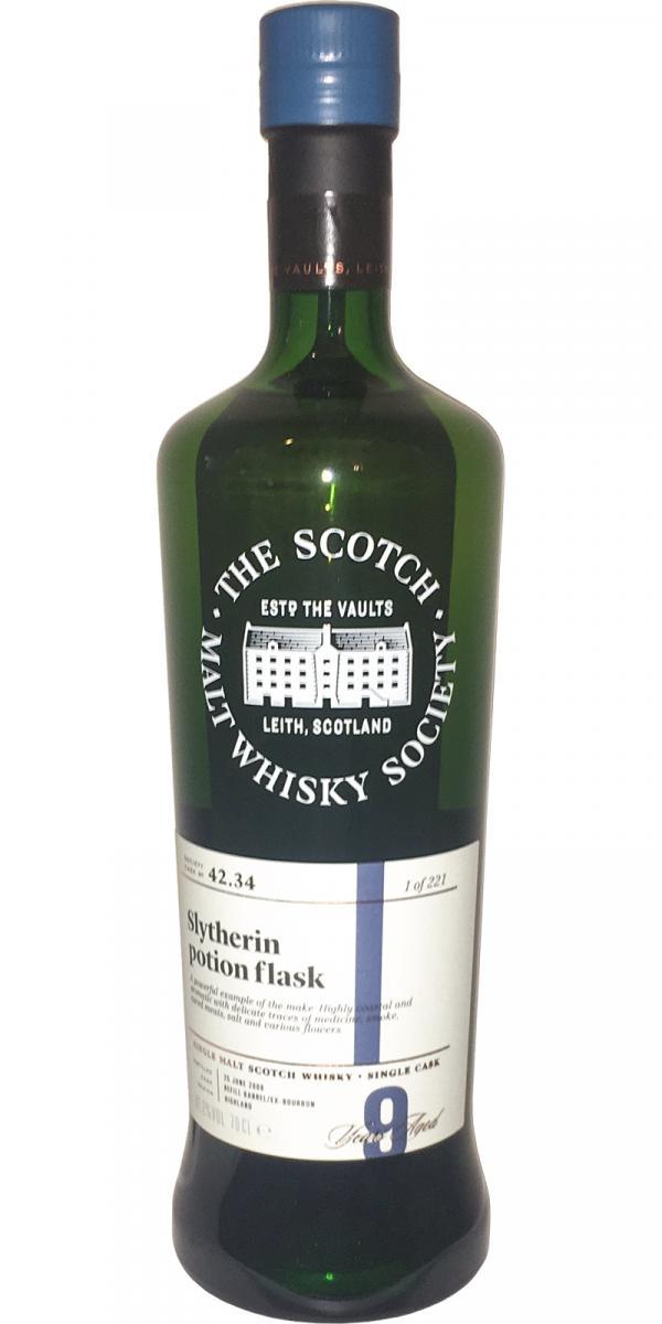 Tobermory 2008 SMWS 42.34  Slytherin potion flask