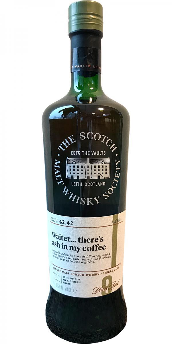 Tobermory 2008 SMWS 42.42  Waiter... there's ash in my coffee!