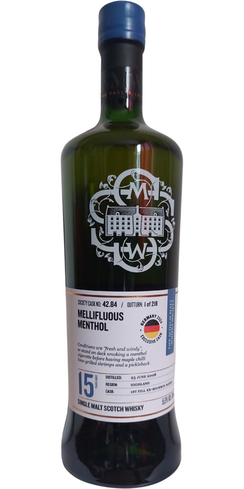 Tobermory 2008 SMWS 42.84  Mellifluous menthol